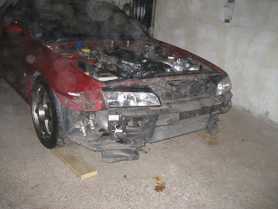 Nissan Skyline GTR front bumper removed