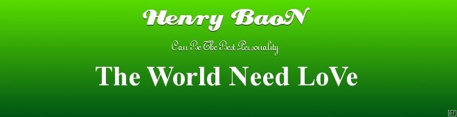The World Need LoVe