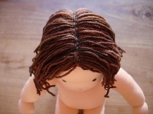 Dolly Donations: How to Sew Yarn Hair onto Your Doll