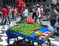 sour green plums, usually eaten with salt