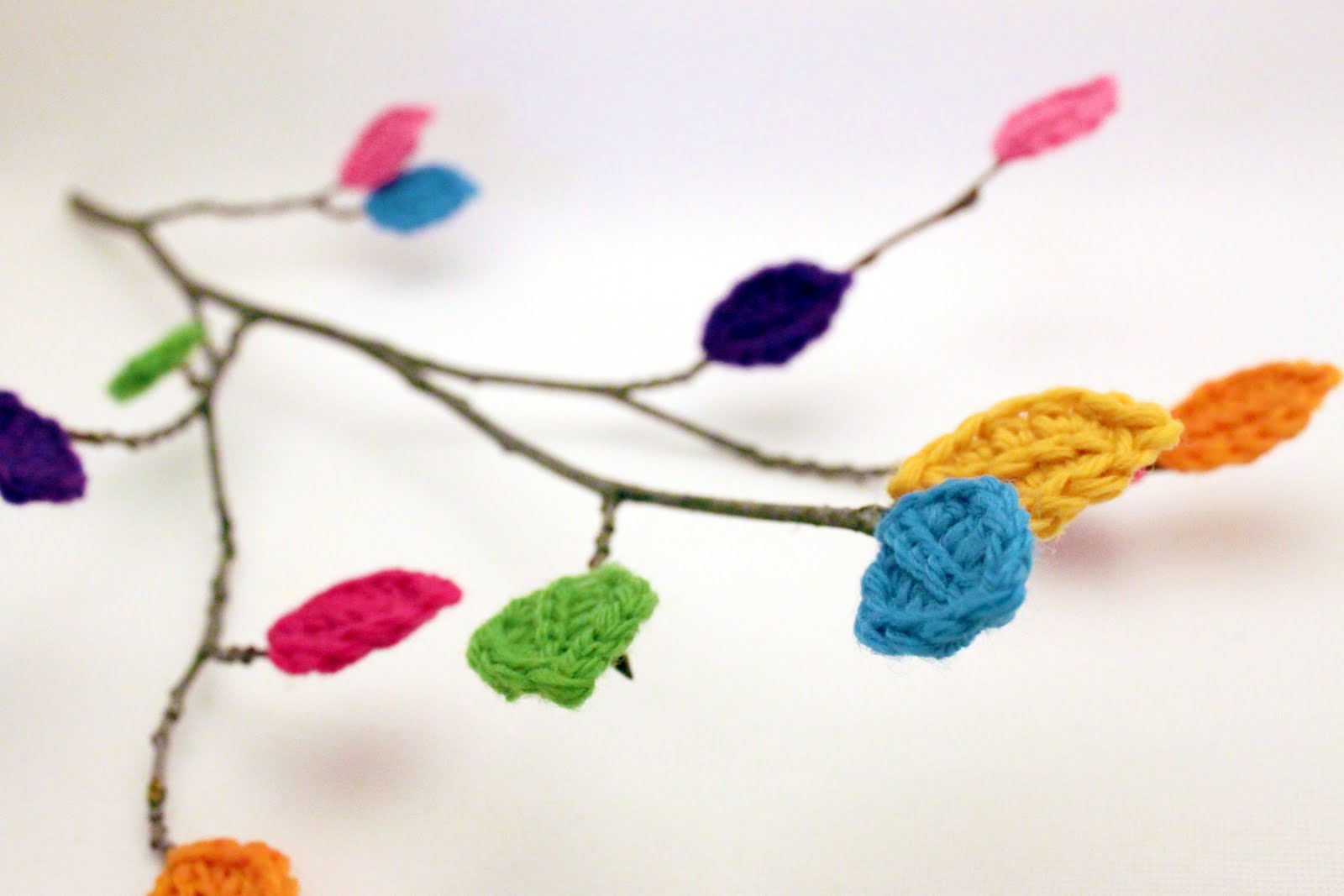 Las Teje y Maneje CROCHETED LEAVES TUTORIAL