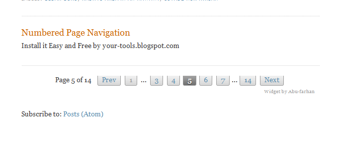 How to Install Numbered Page Navigation in Blogger How to Install Numbered Page Navigation in Blogger
