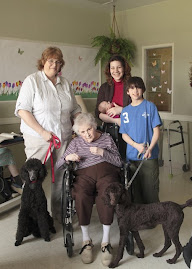 Mom and Family at nursing home on April 4, 2009
