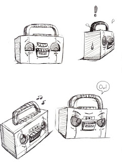 Boombox Sketch