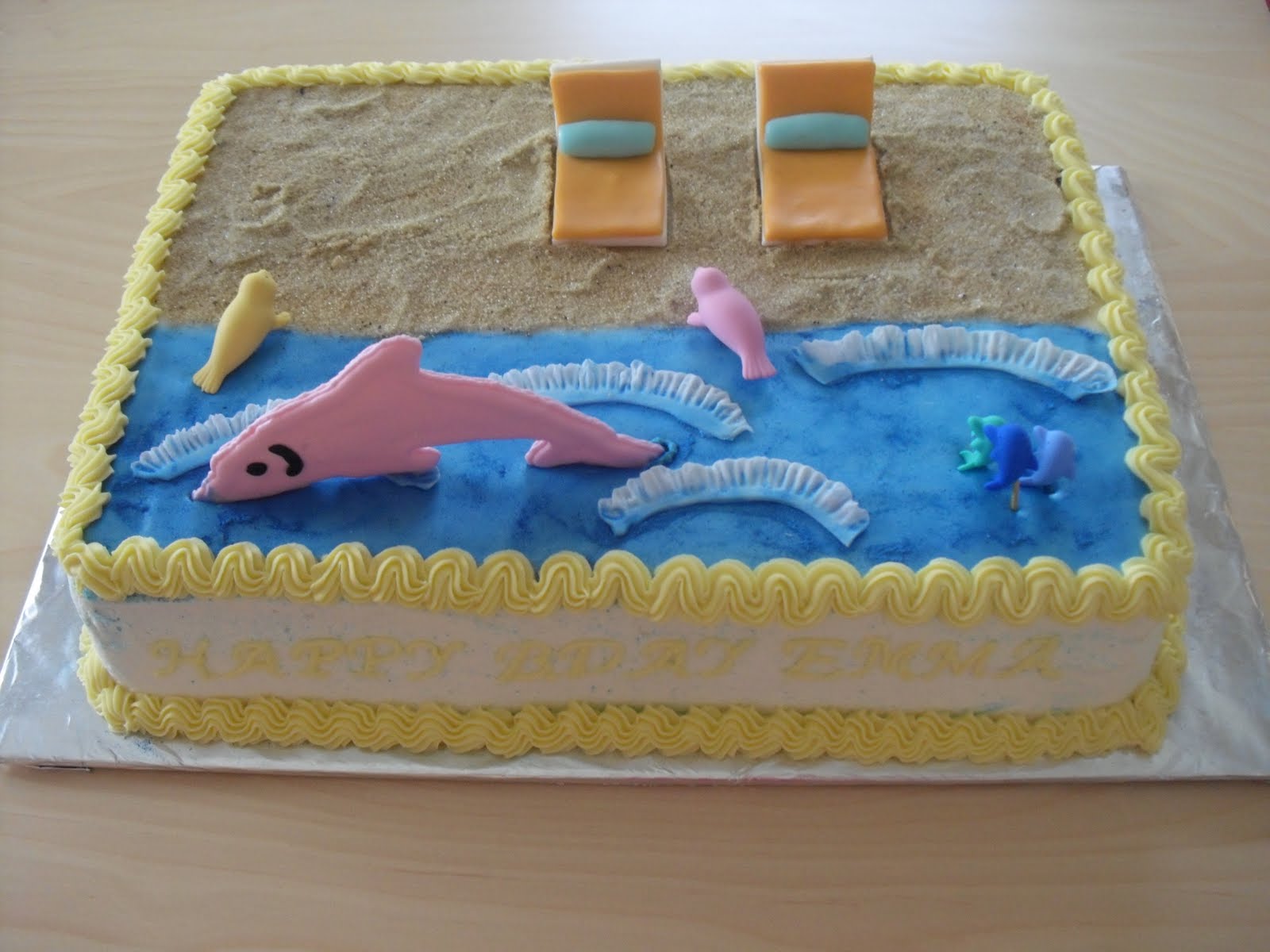 Piece Of Cake: Beach Theme Birthday Cake