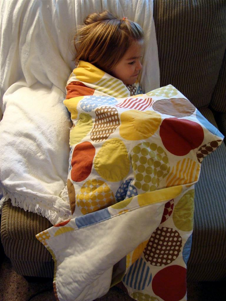 diddle dumpling Curtain turned blanket