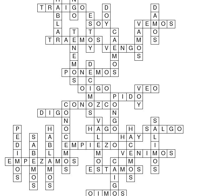 Caja de Herramientas para las clases Solución Crucigrama