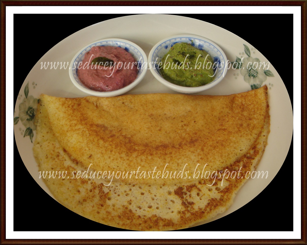 Soya Cornmeal Dosa Seduce Your Tastebuds...
