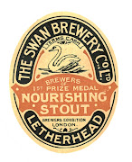 Nourishing Stout label of the Swan Brewery, Letherhead, c1920