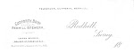 Cutforth letterhead, c1890s