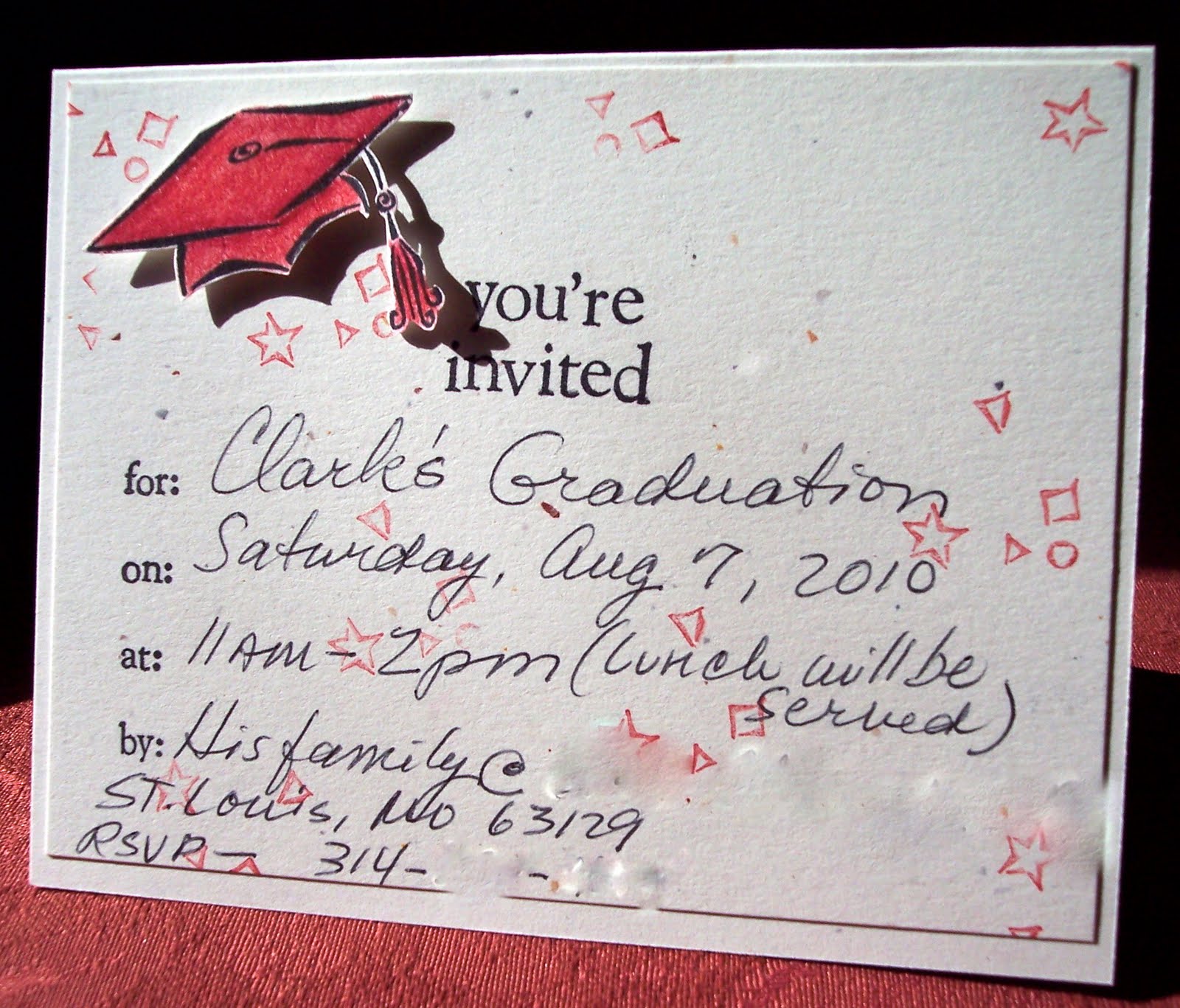 Just Crafting: Graduation Invitation