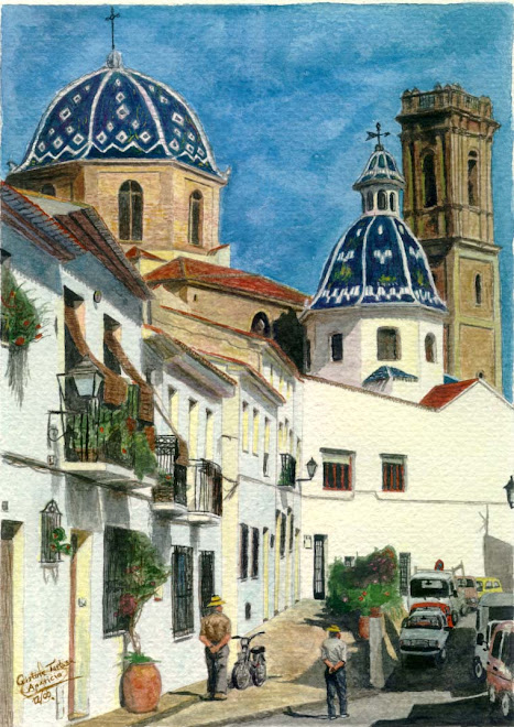 Acuarela "El Encanto de Altea"