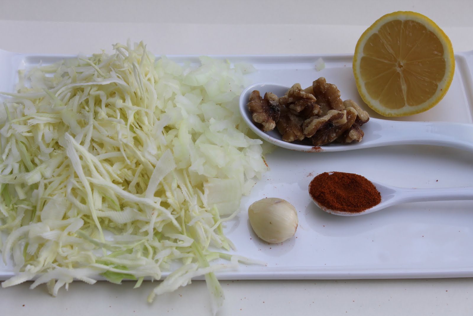 Pots and Frills Spicy White Cabbage SaladA New Arugula?