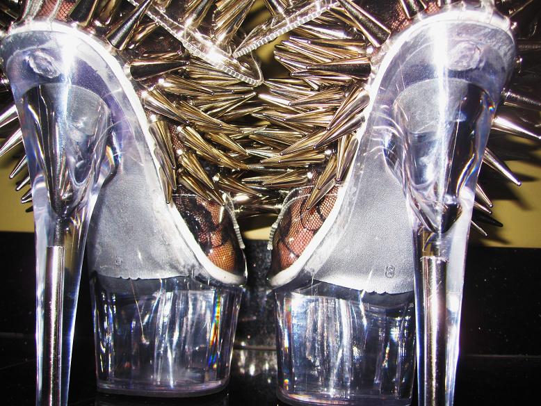 Nicki Minaj vs Nicki Minaj- Versace Dvea Patent-Leather Platform Sandals  edition of “Who's Got Style?”
