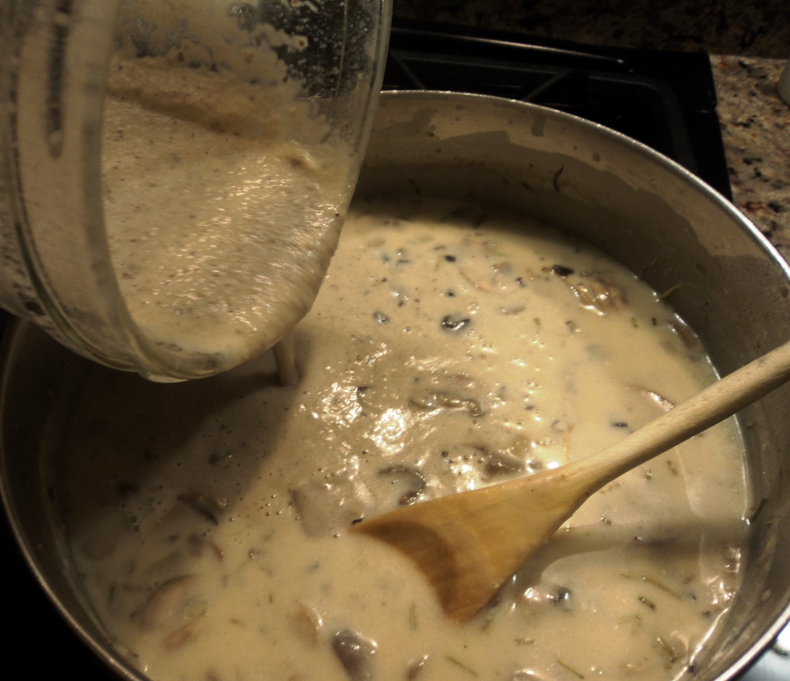 YamDankee Recipe Cream of Mushroom Soup with Cheese