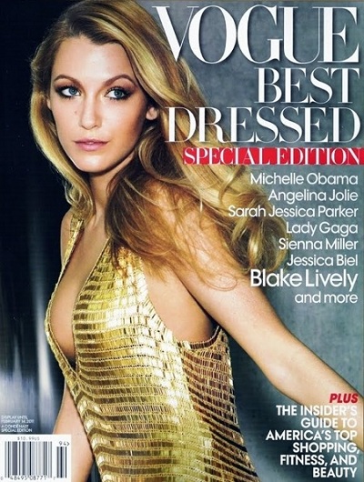 Blake Lively Vogue Us. woman in 2010 in US Vogue
