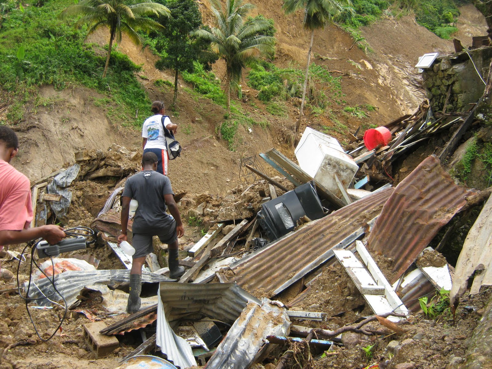 Caribbean SEA St Lucia after the Hurricane