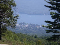 view of Lake George valley from the summit