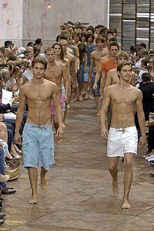 You wish you looked this good: Semi nude male models 
