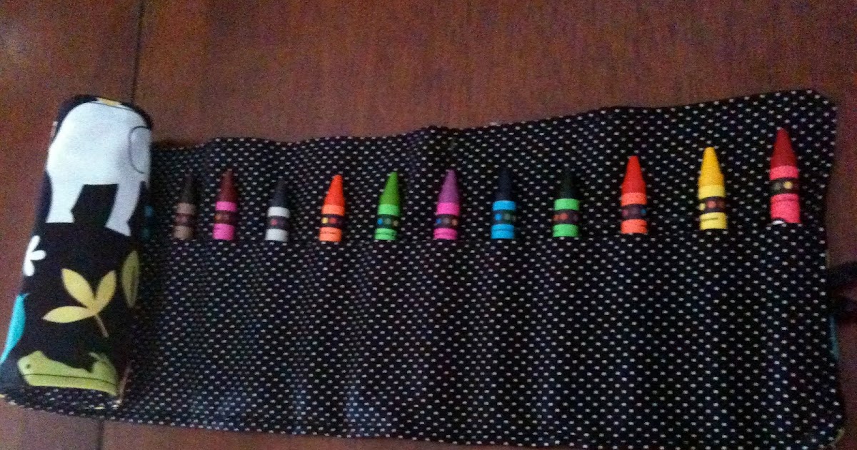 Auntie Kerrie's Collection Little Tike's Crayon Roll Tutorial