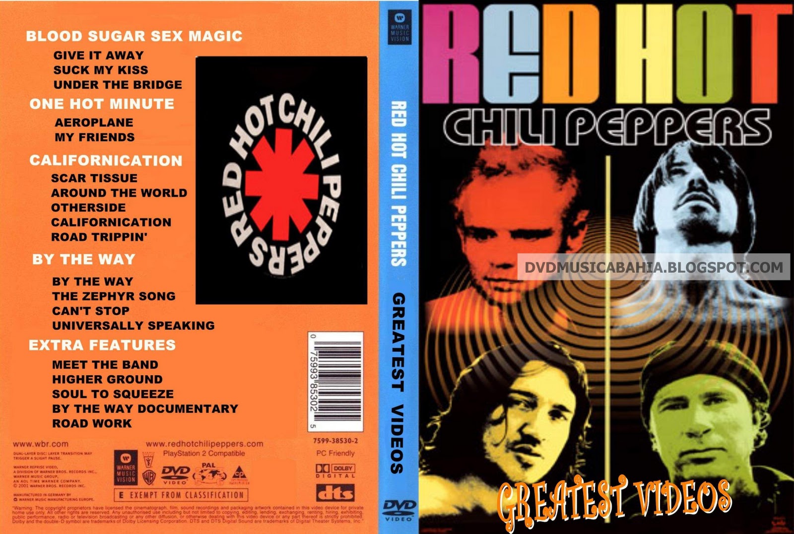 LOS MEJORES DVD DE MUSICA Y MAS....!!!! RED HOT CHILI PEPPERS