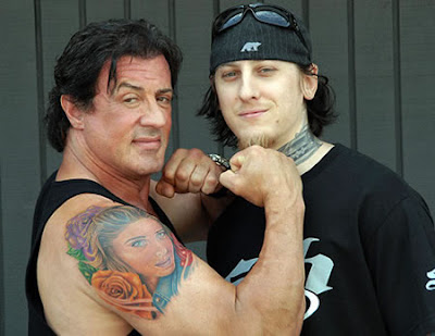 sly · sylvester · stallone · tattoo · convention · mandalay