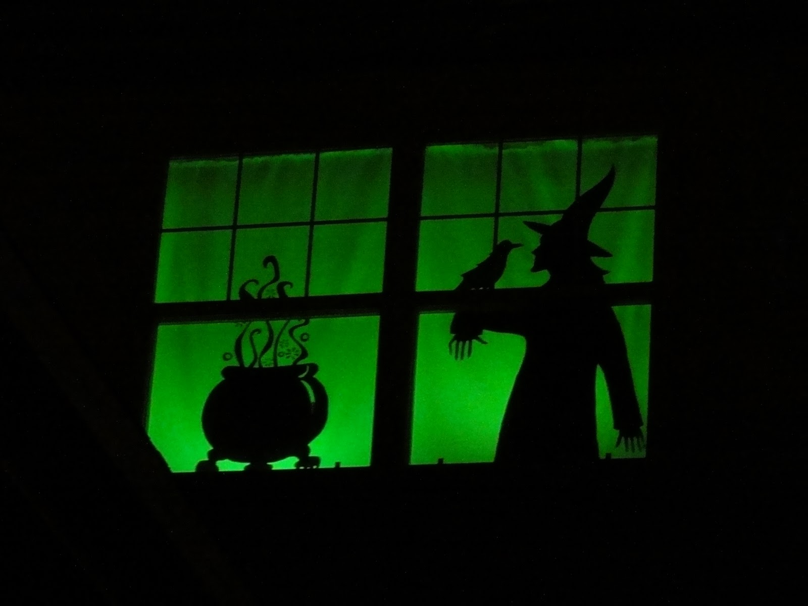 BirshyKat Halloween Window Silhouettes