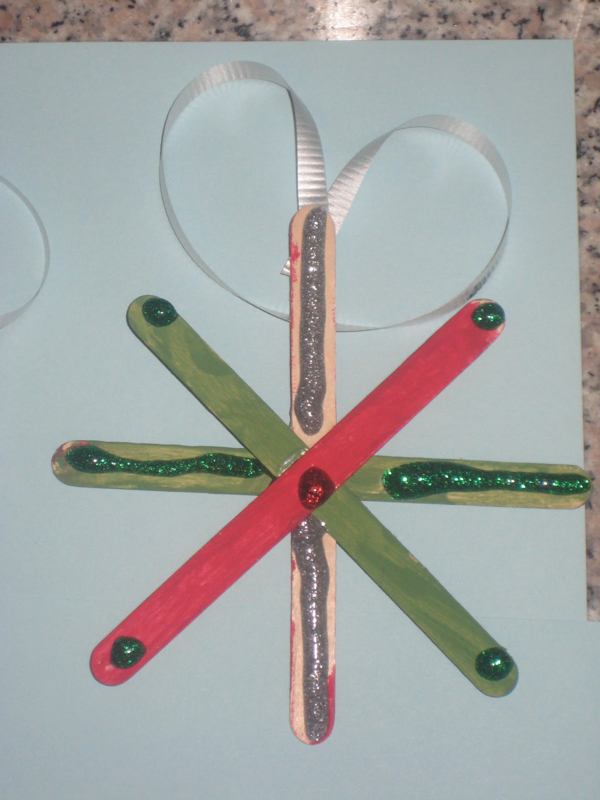 Simple Popsicle Stick Christmas Ornament Craft By: Stephanie