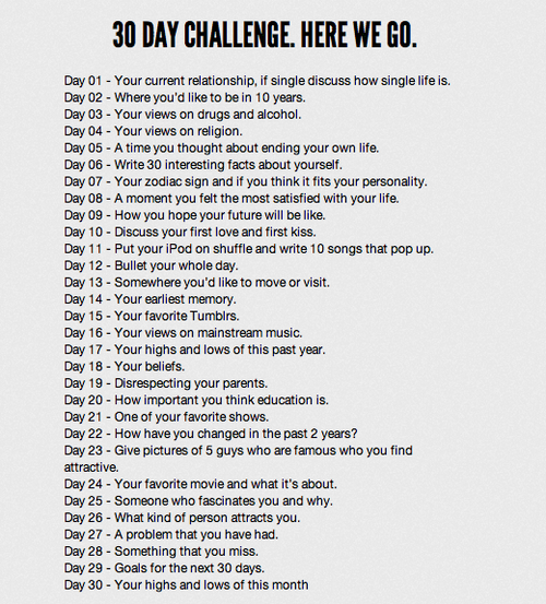 Best 30 Day Challenge