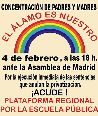 Llamamiento a la Comunidad Educativa para defender la Escuela Pública .