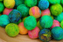 Making felted beads