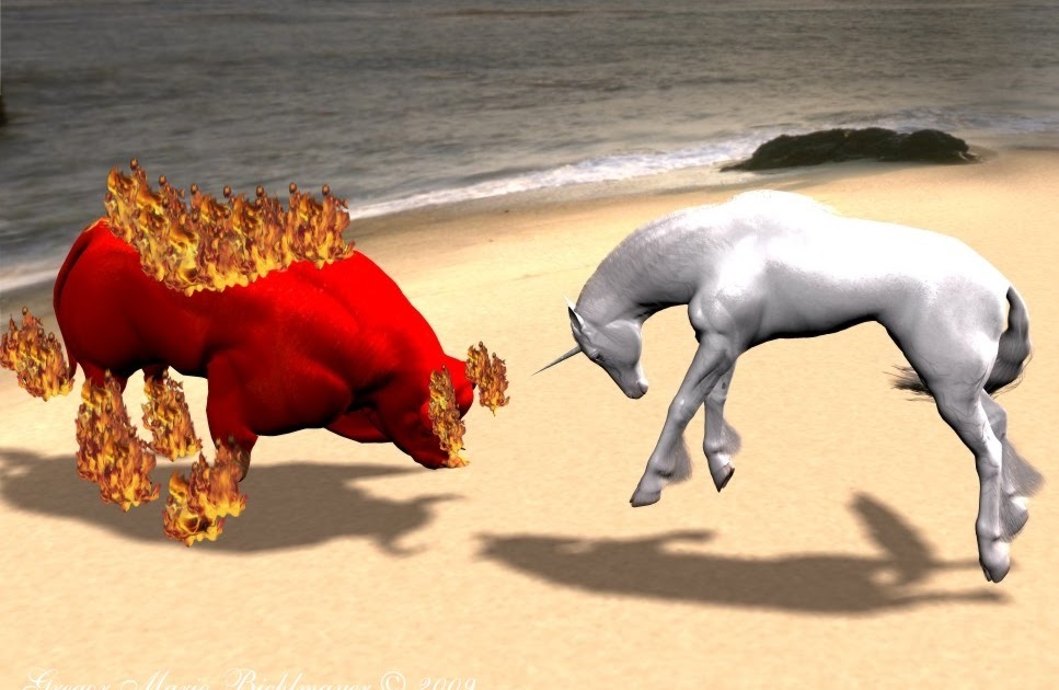 Ganys 3D and Drawings World Das letzte Einhorn und der rote Stier II. the last unicorn