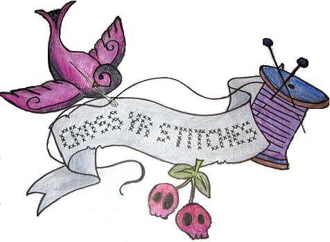 punk cross stitch