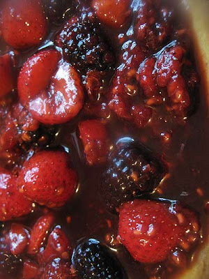 Ricotta Cheesecake with Mixed Berries and Balsamic Vinegar