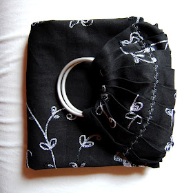 diy pleated ring sling