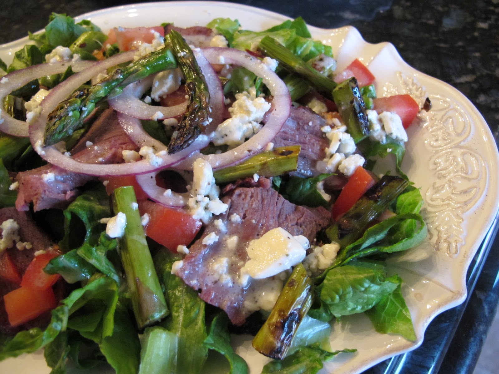 Steak and Blue Cheese Salad Main Dish Salad Purple Chocolat Home