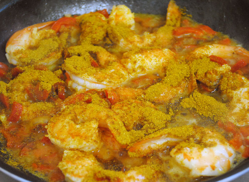 countryheartandhome Jamaican Coconut Prawn Curry full details week