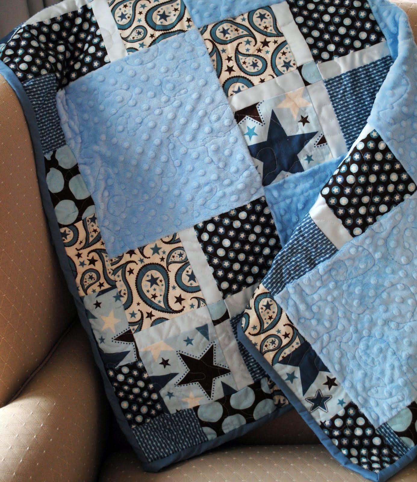 Baby Boy Quilt - Beatnik Kids