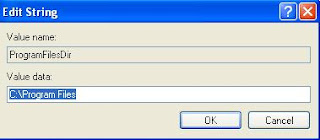 Registry Tweak to change default location for installing apps. 3