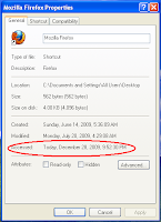 Windows Updating of Last Accessed Timestamps of Mozilla Firefox shortcut on NTFS Formatted Drive