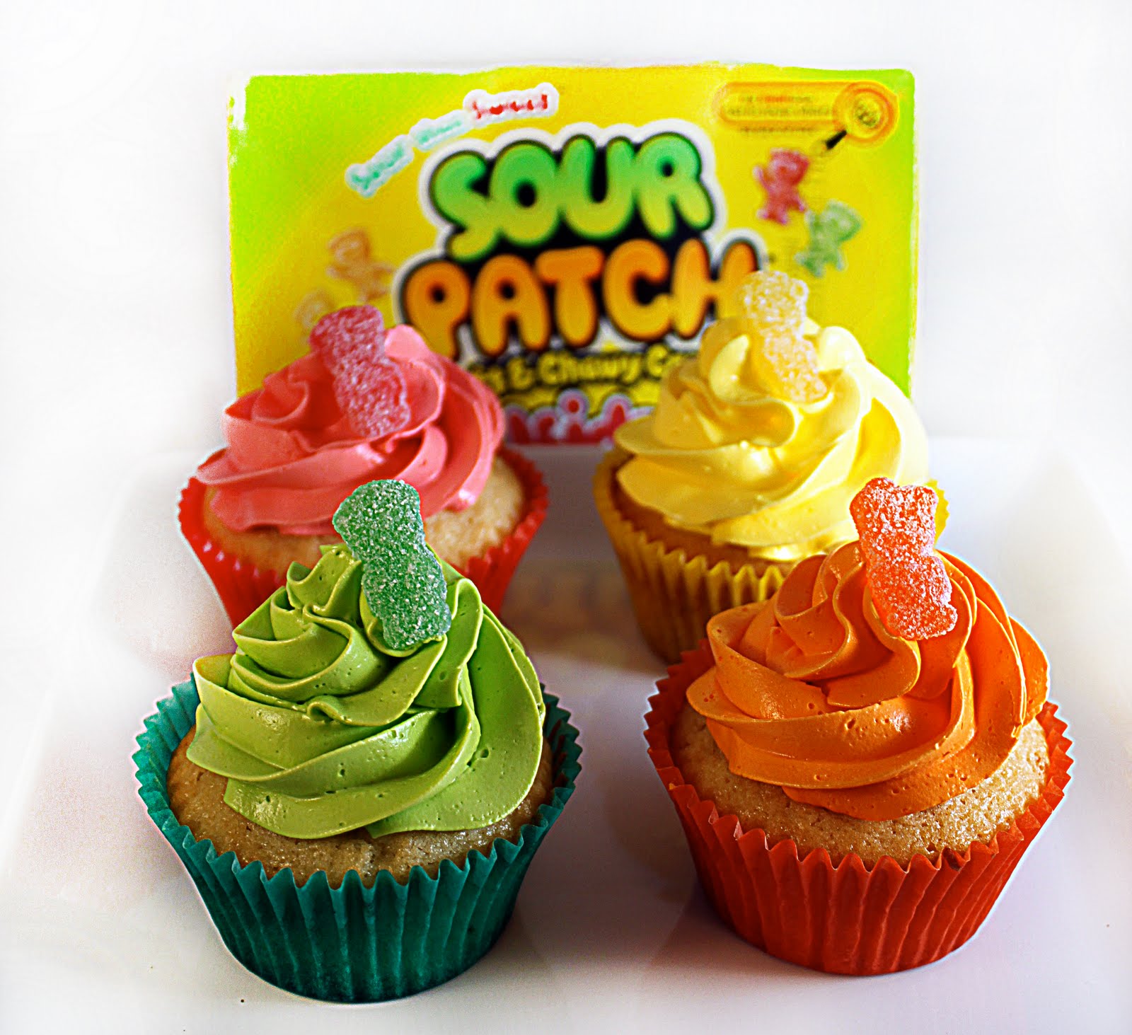 Ingredients of a 20something: Sour Patch Kids cupcakes