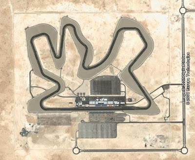 Google Earth image of Losail racing track