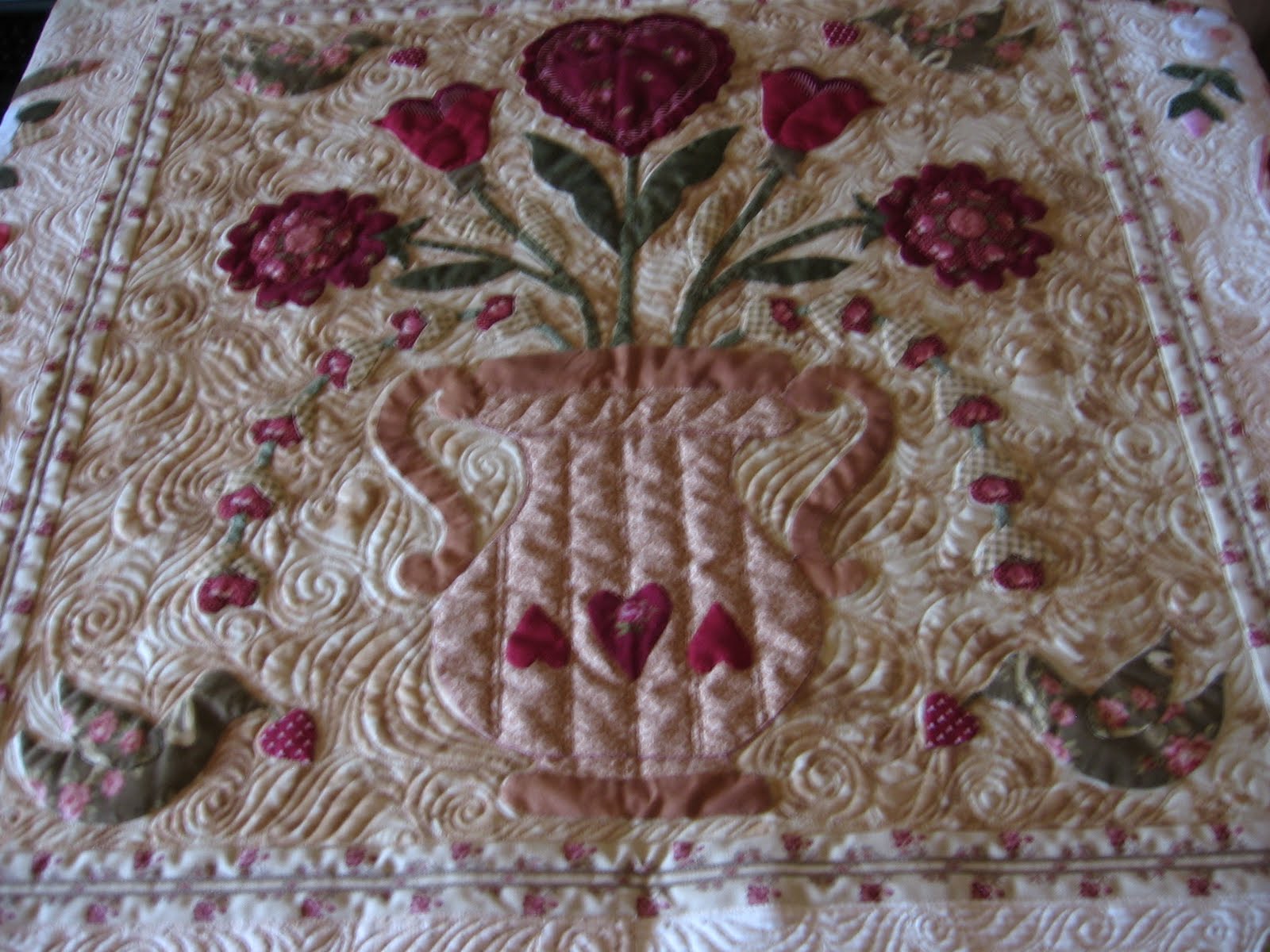 vintage valentine quilt