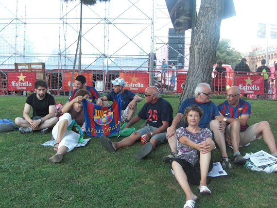 la meva familia en el camp nou