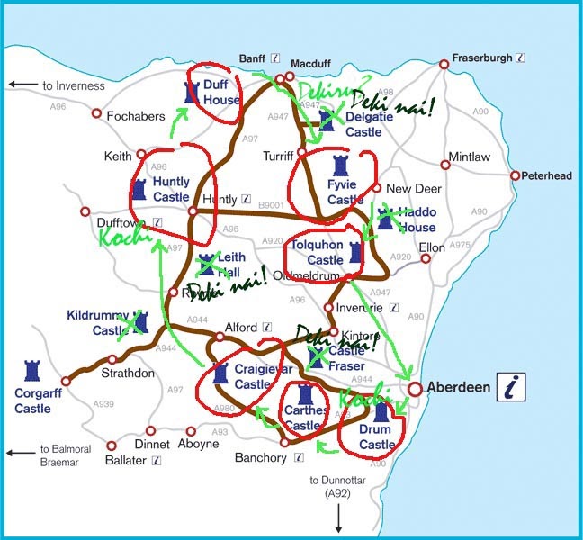 Nedli's Travel Journey Journal Castle Trail in Aberdeenshire