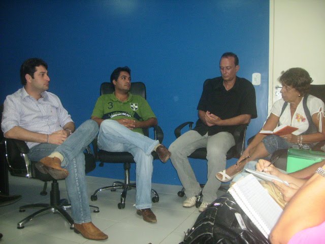 Reunião do CAE com o prefeito Antônio Lins de Sousa Filho e o secretário de educação Hélvio Soares