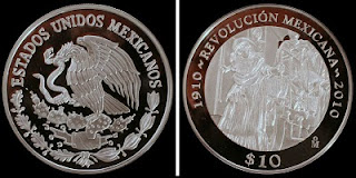 Nuevas monedas conmemorativas 2010 (México) 4+copy