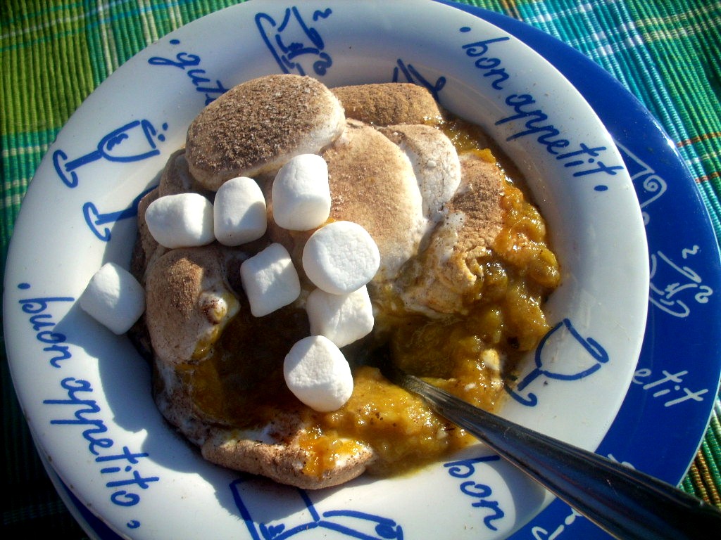 Canela kitchen (gloria) sweet potatoes and marshmallows dessert