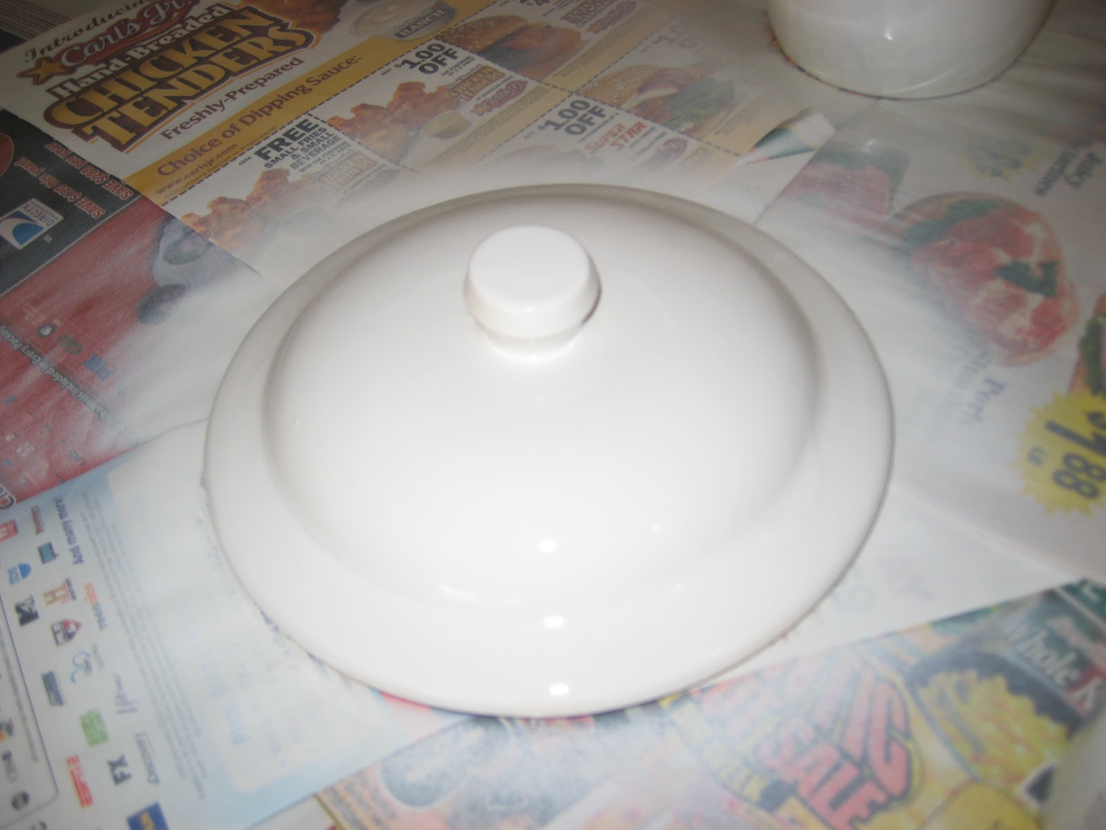 Paint Me Shabby Spray Painted Ceramic Dishes