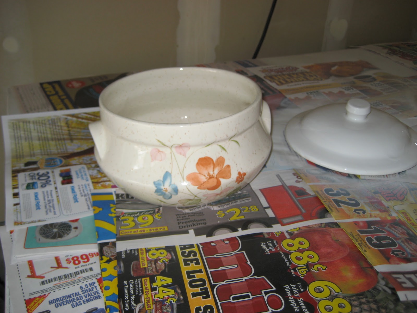 Paint Me Shabby Spray Painted Ceramic Dishes
